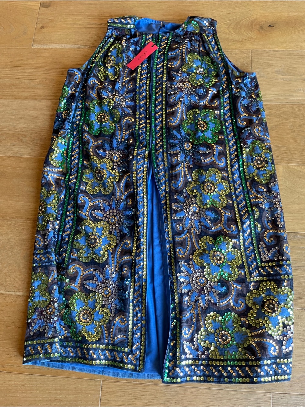 VINTAGE 70’s sequined duster kimono